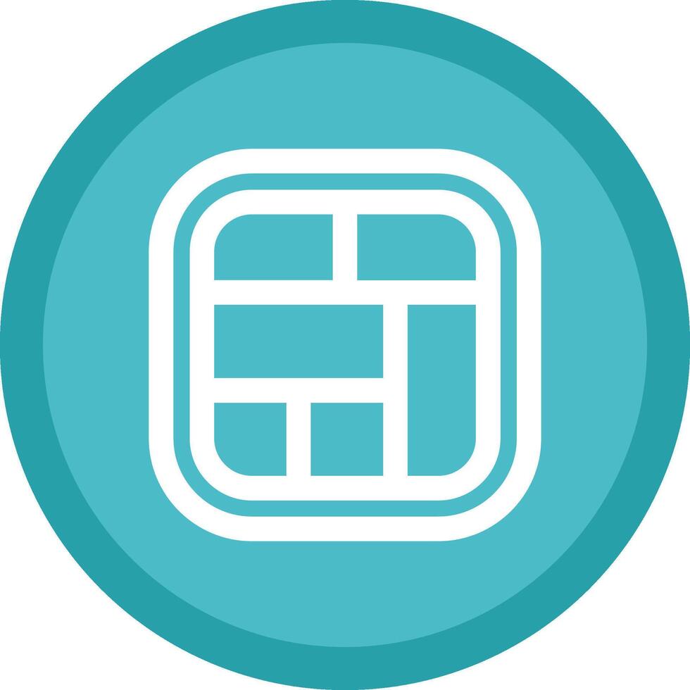 Layout Flat Circle Multicolor Design Icon vector