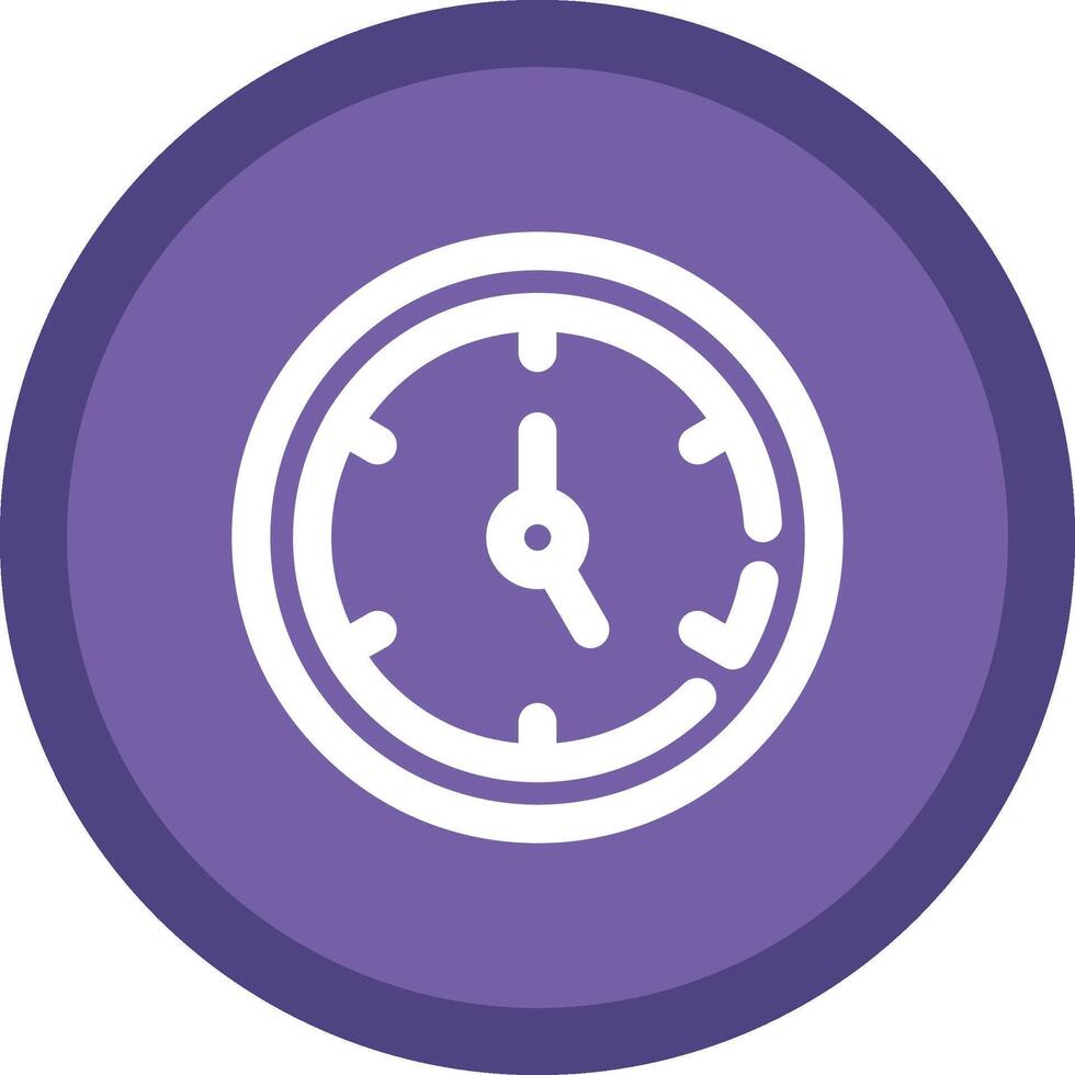 Timer Flat Circle Multicolor Design Icon vector