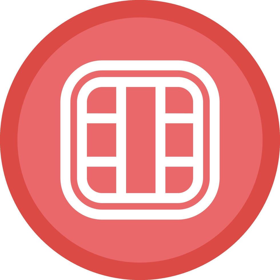 Layout Flat Circle Multicolor Design Icon vector
