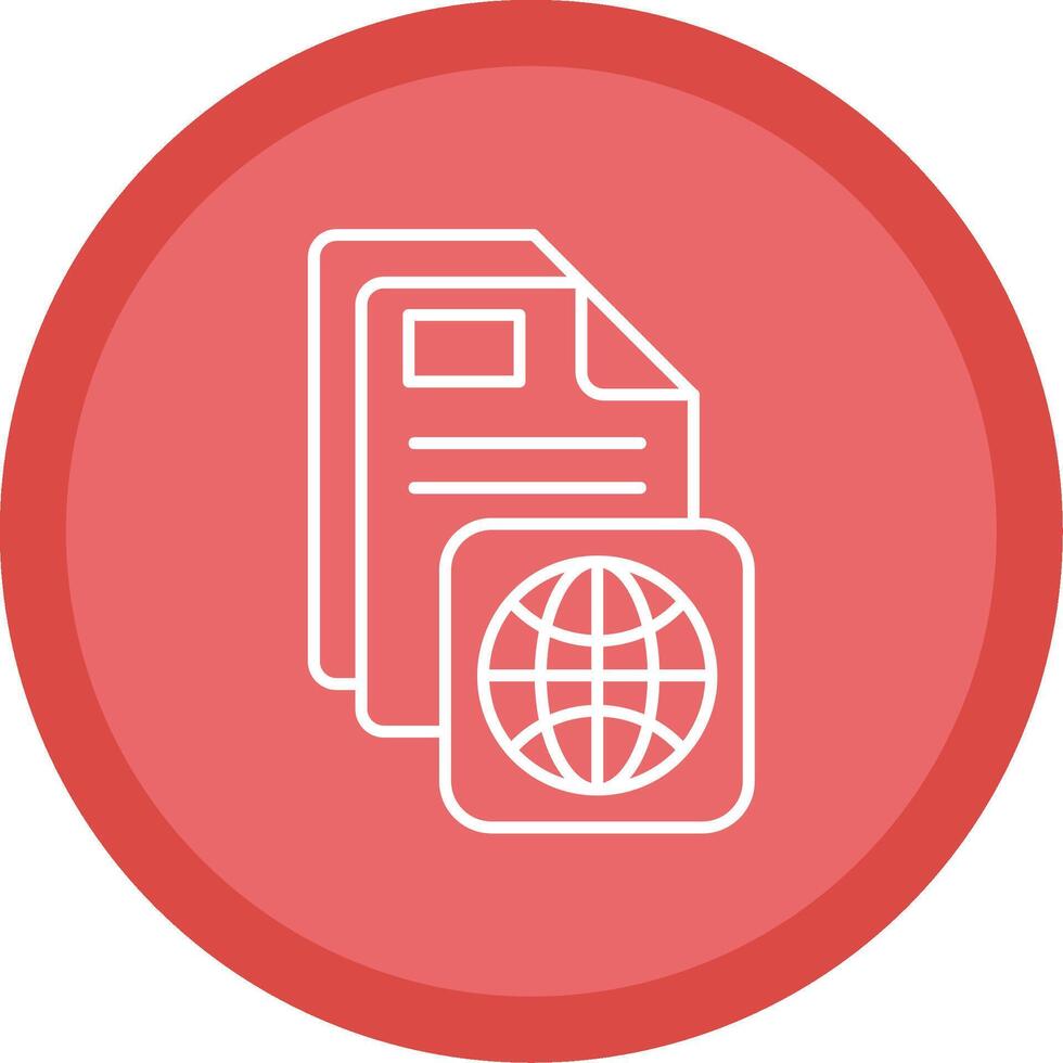 Internet Flat Circle Multicolor Design Icon vector