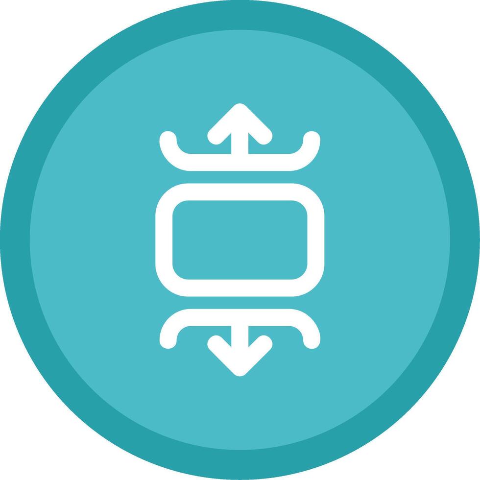 Carousel vertical Flat Circle Multicolor Design Icon vector