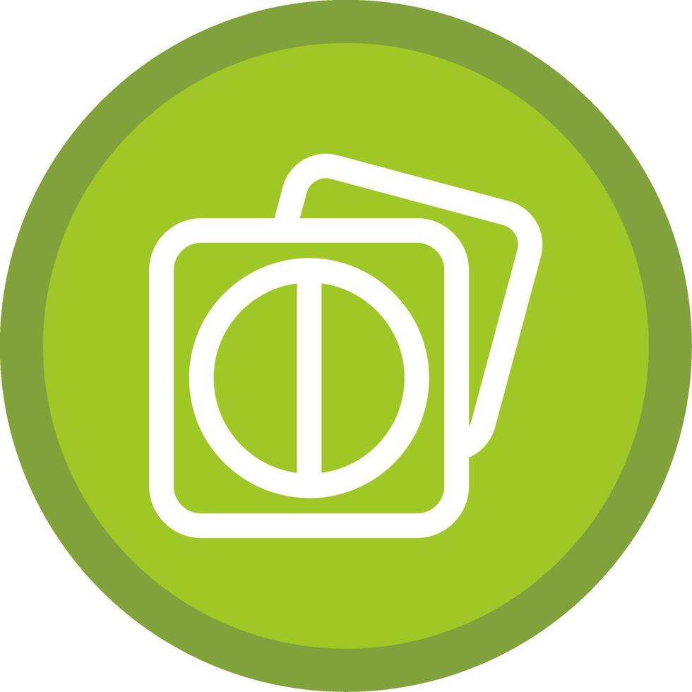 Image highlights Flat Circle Multicolor Design Icon vector