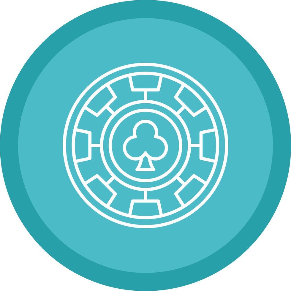 Chip Flat Circle Multicolor Design Icon vector