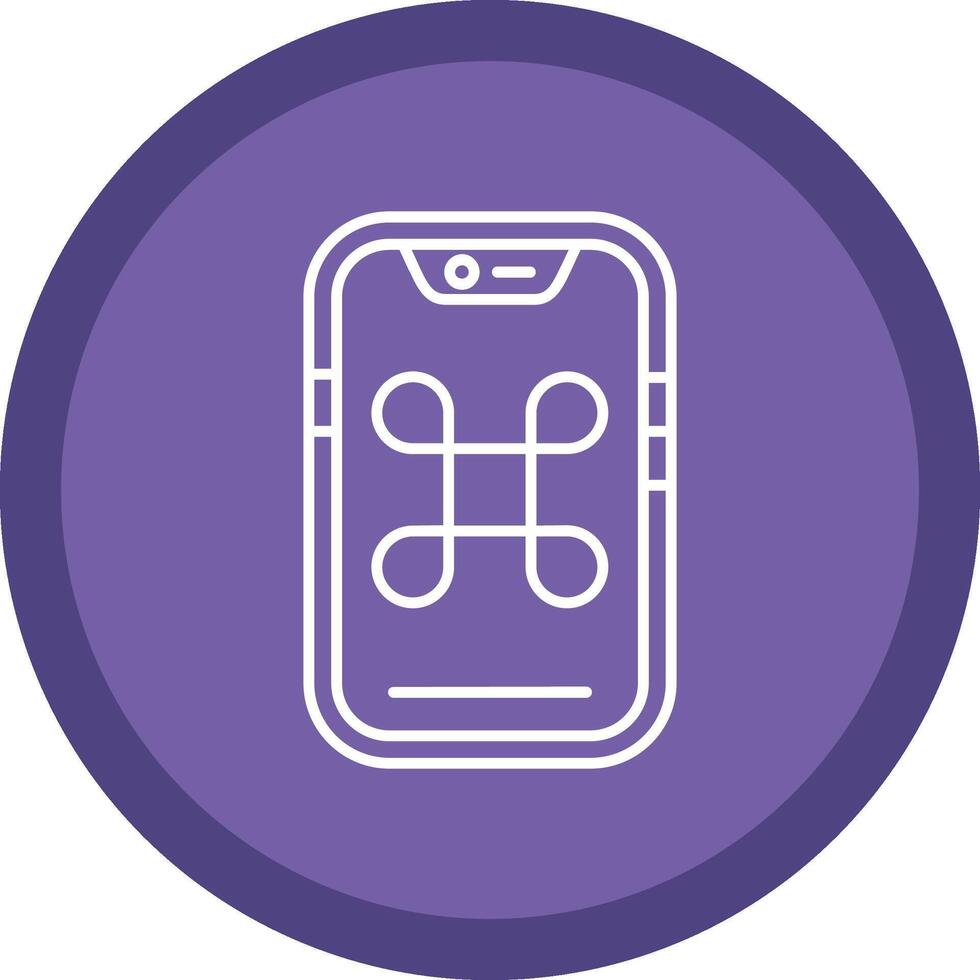 Command Flat Circle Multicolor Design Icon vector