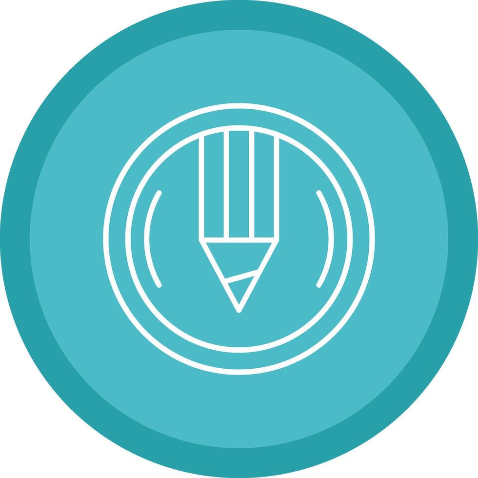 Compose Flat Circle Multicolor Design Icon vector