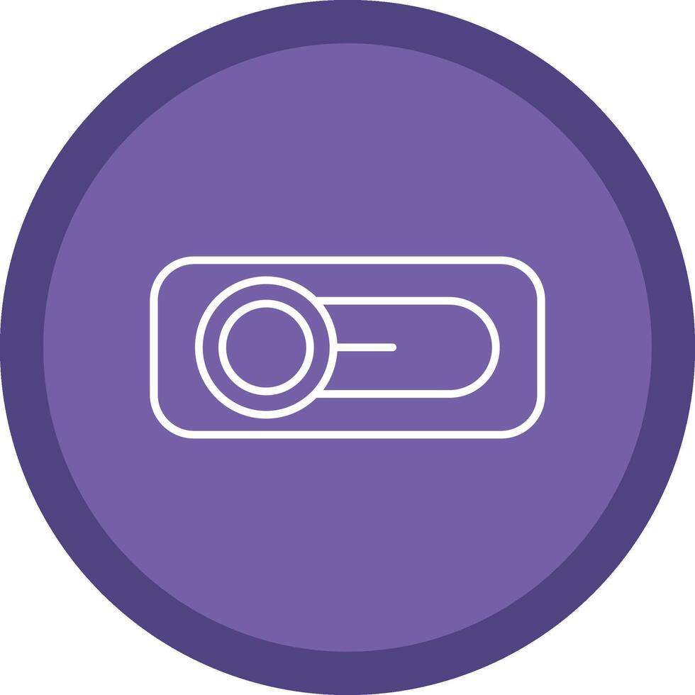 Switch Flat Circle Multicolor Design Icon vector