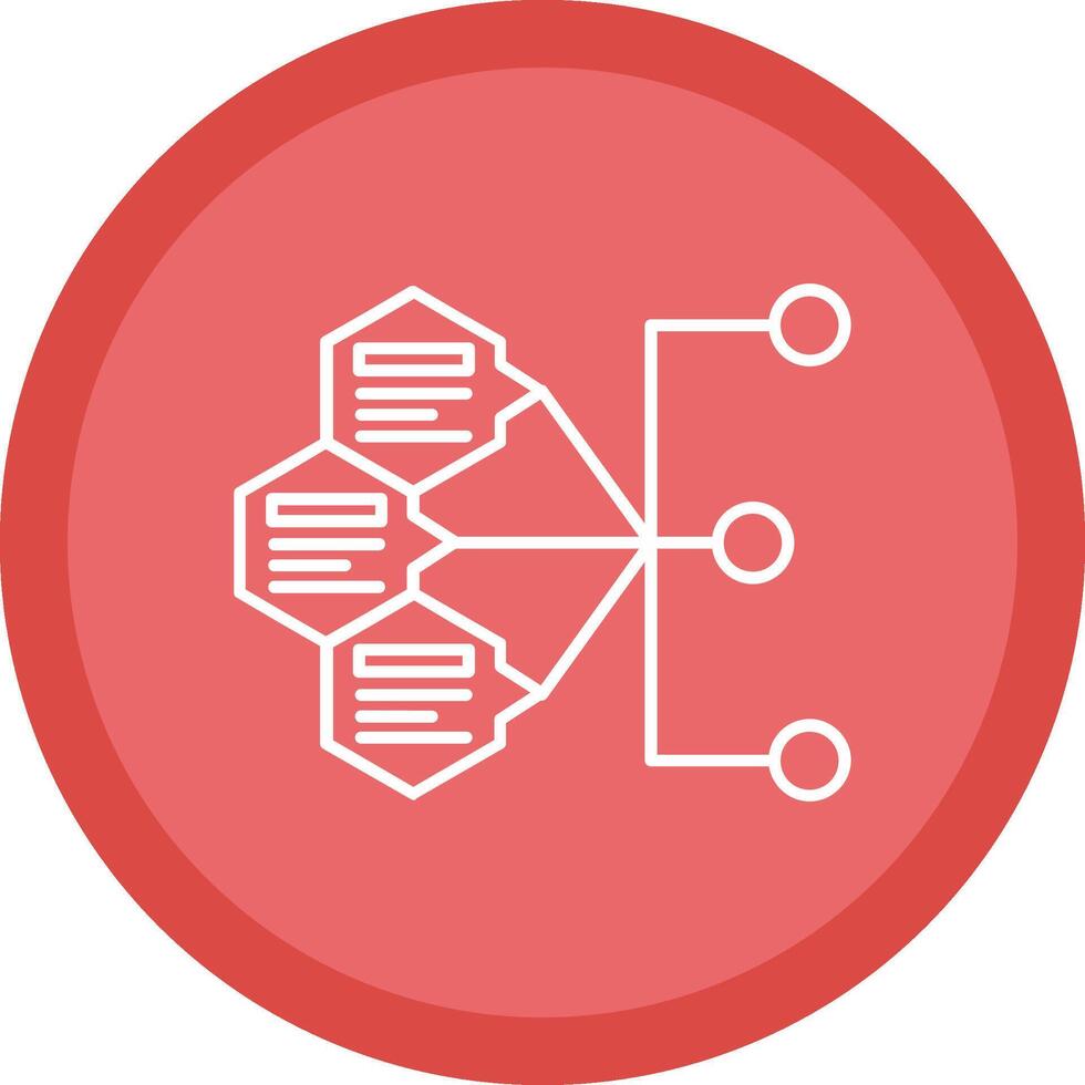 Index Flat Circle Multicolor Design Icon vector