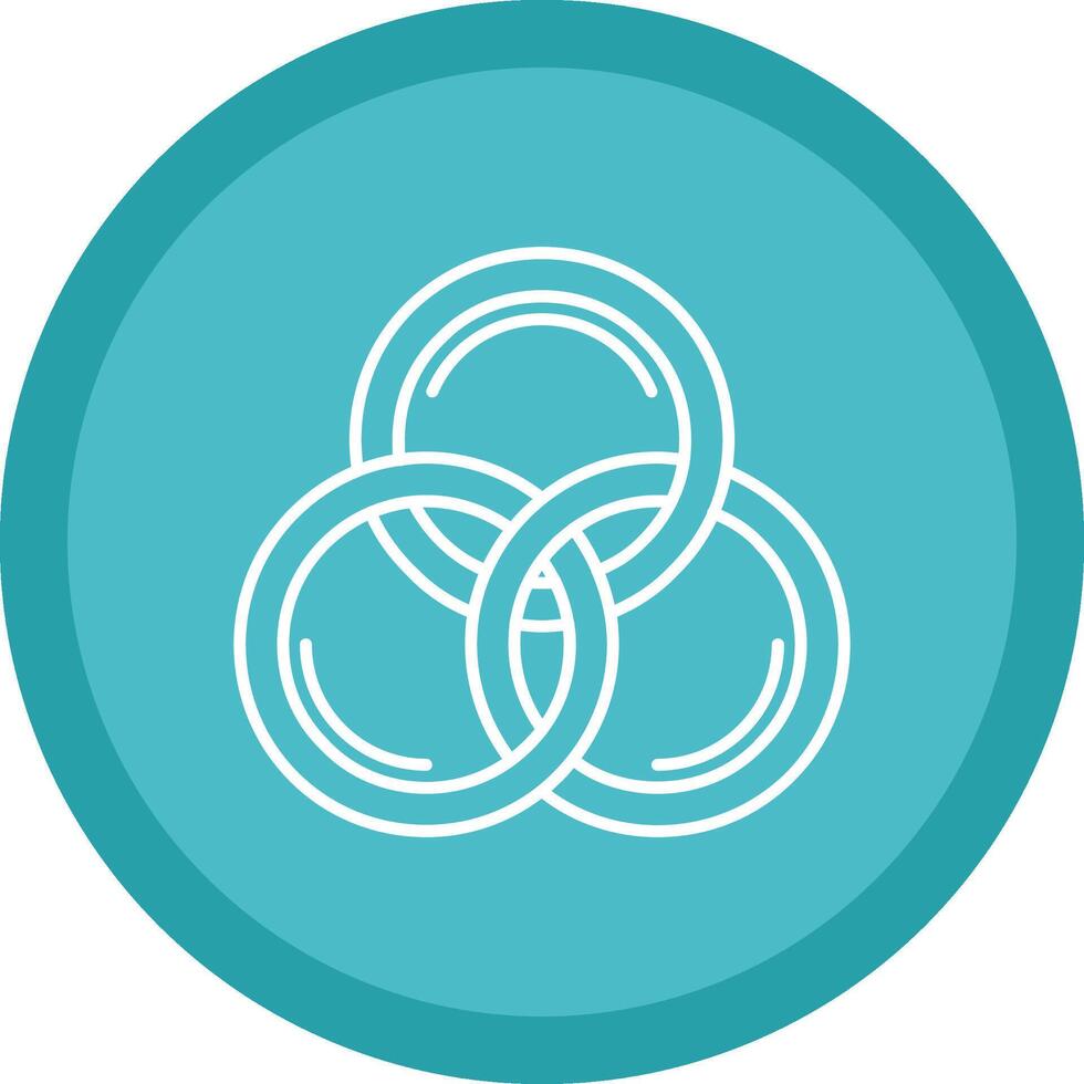 Cmyk Flat Circle Multicolor Design Icon vector