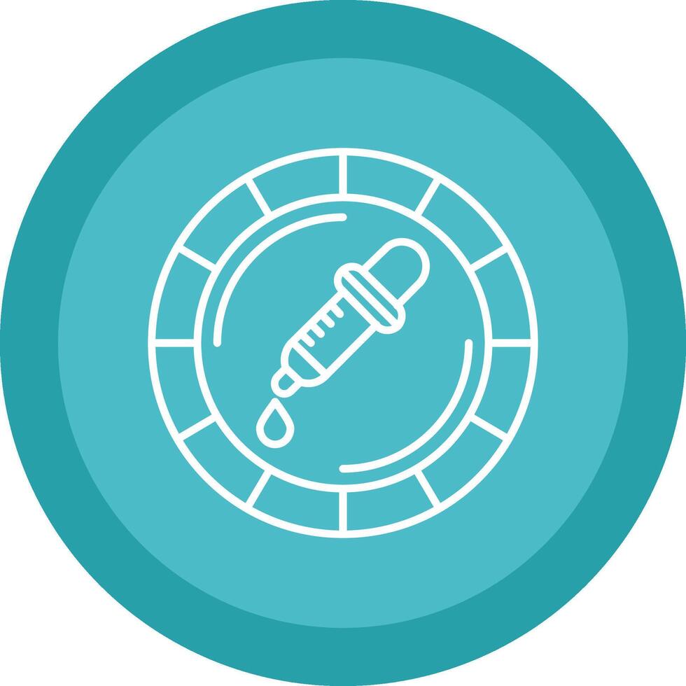 Color picker Flat Circle Multicolor Design Icon vector