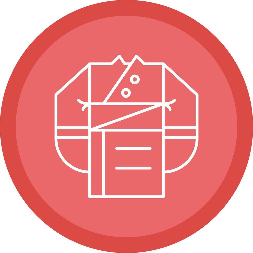 Clothes Flat Circle Multicolor Design Icon vector