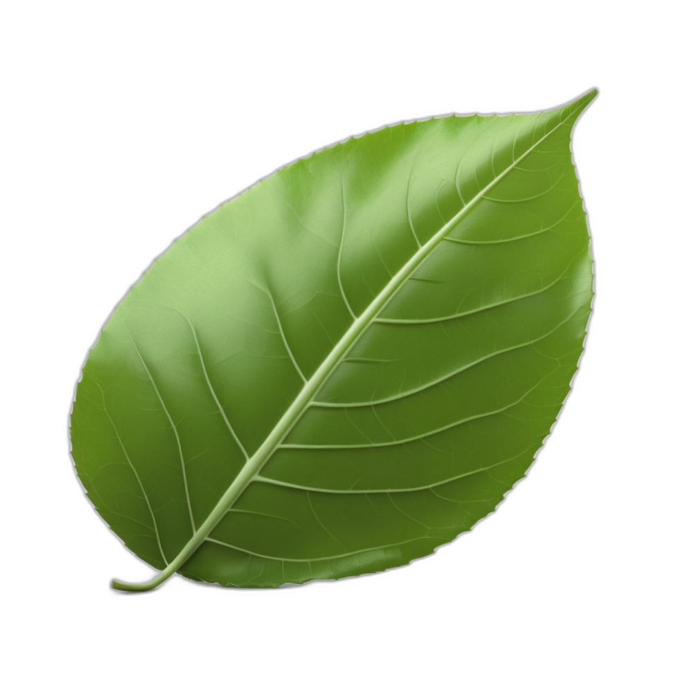 3d rendered green leaf png