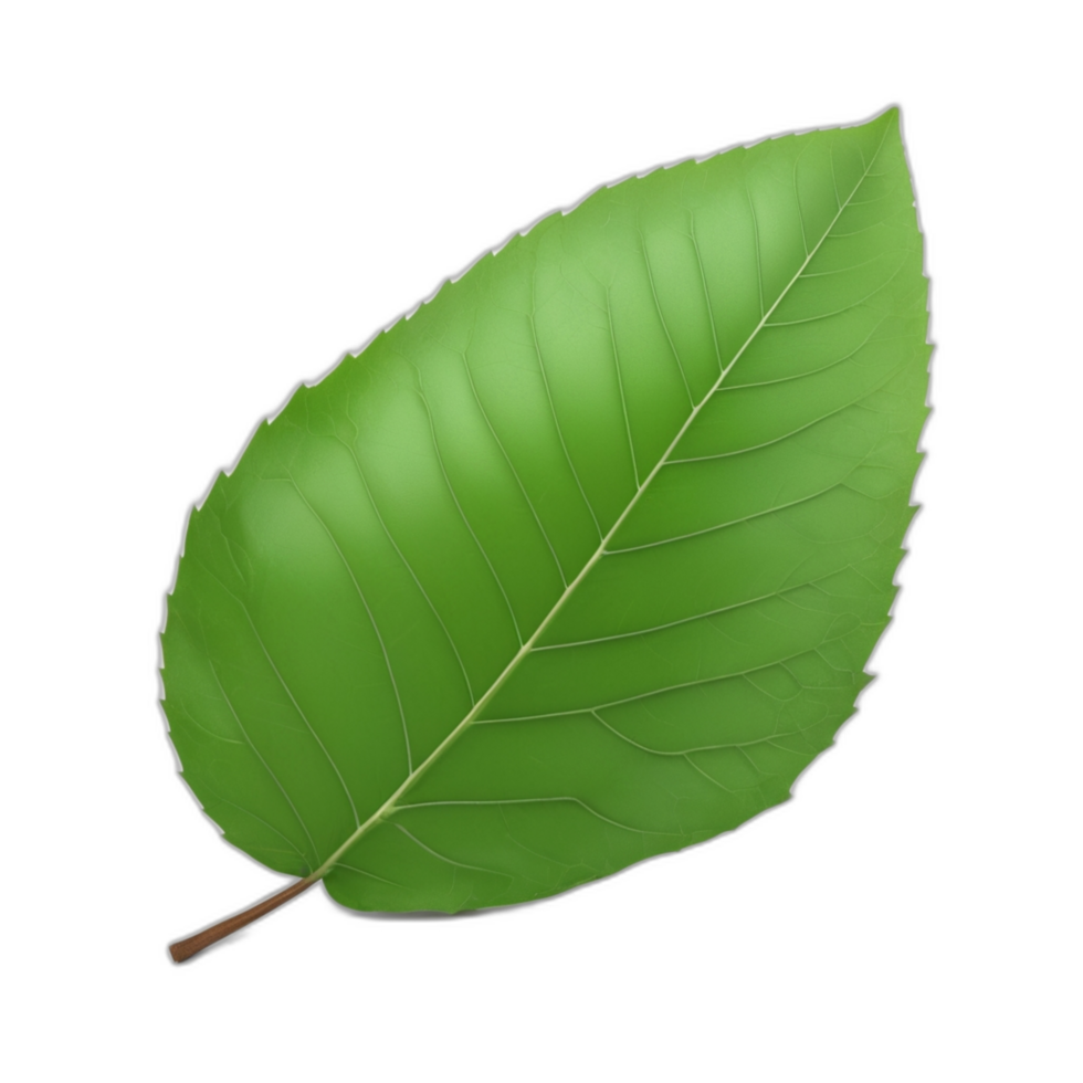 3d rendered green leaf png