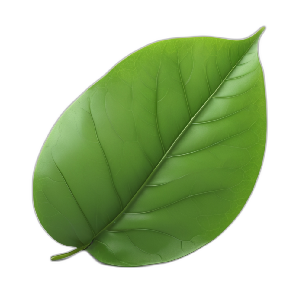 3d rendered green leaf png