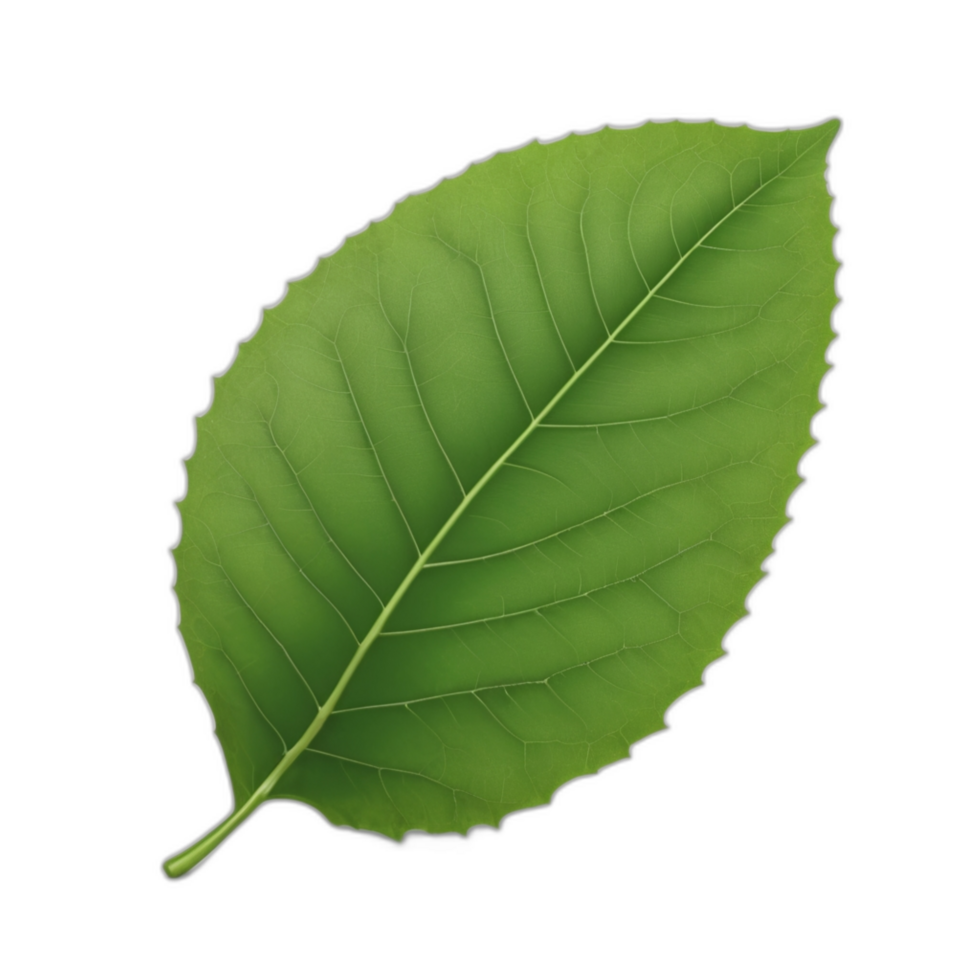 3d rendered green leaf png