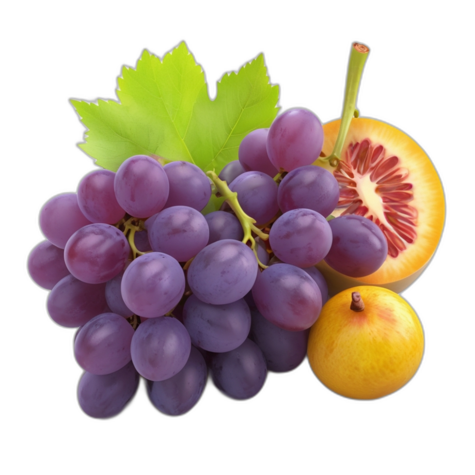 3d rendered Grape fruits png