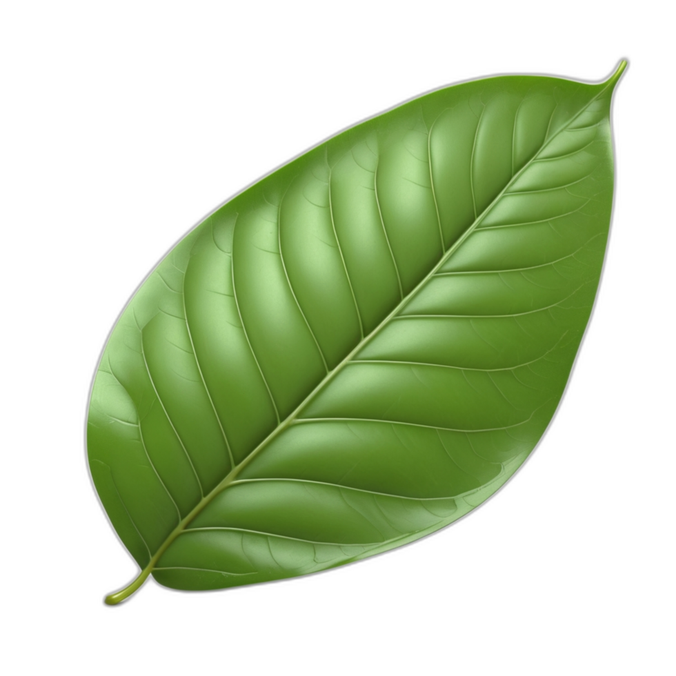 3d rendered green leaf png