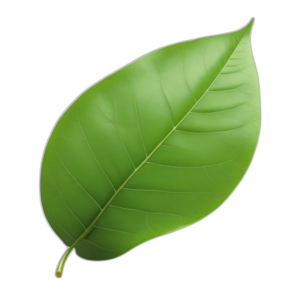 3d rendered green leaf png