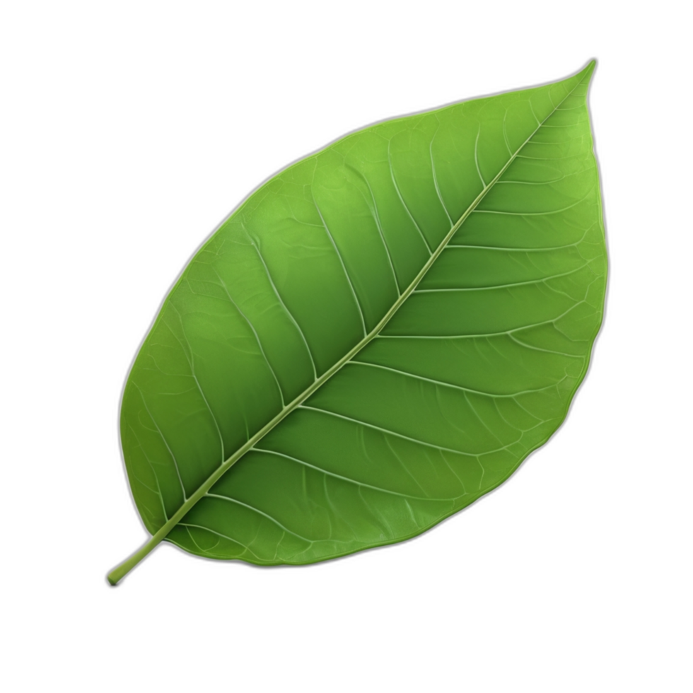 3d rendered green leaf png