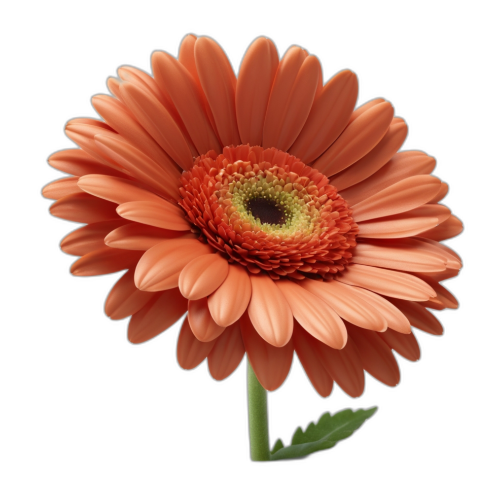 3d rendered Gerbera daisy flower png