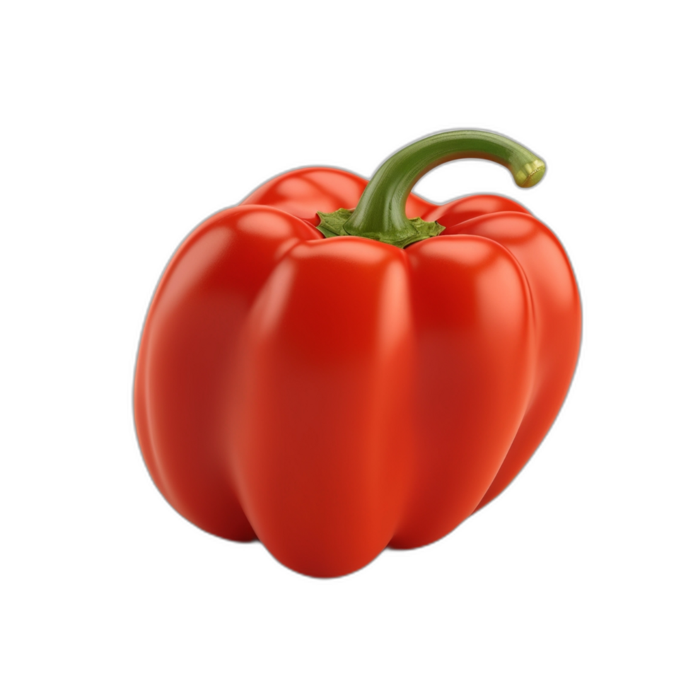 3d rendered Macro shot of a paprika pepper png