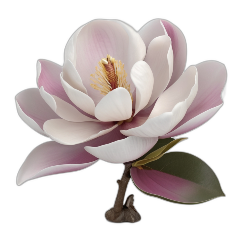 3d rendered Magnolia flower png