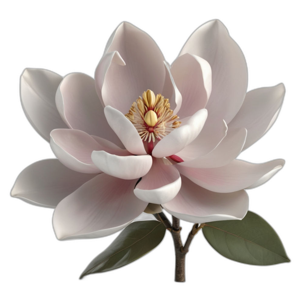 3d rendered Magnolia flower png