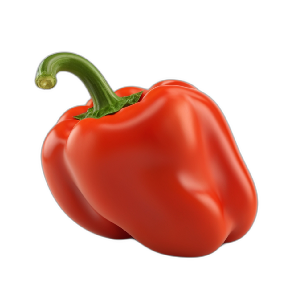 3d rendered Macro shot of a paprika pepper png