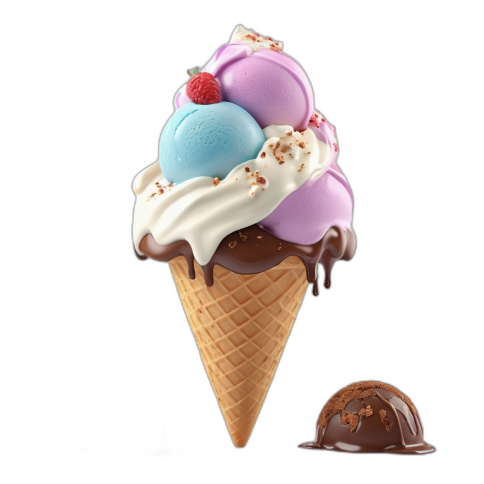 3d rendered Ice cream png