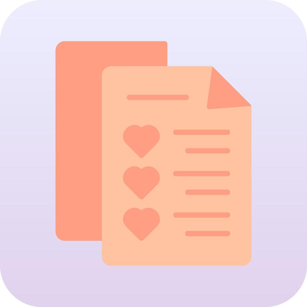 Wishlist Vector Icon