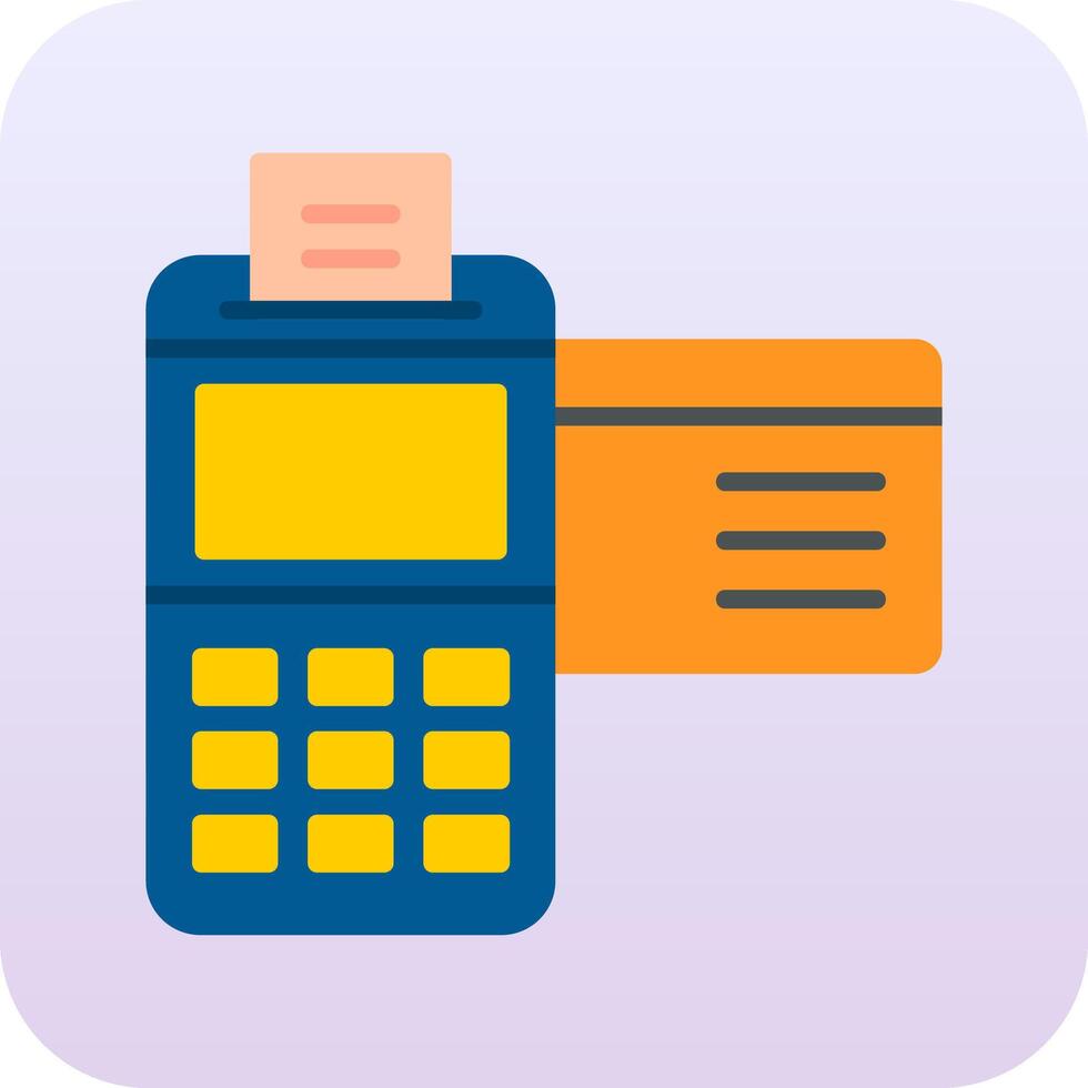 Credit Card Machine Vector Icon