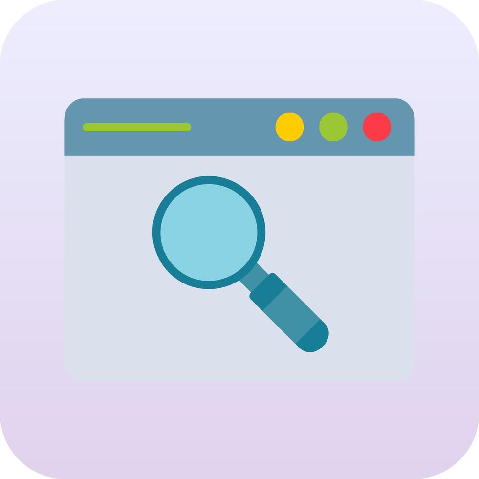 Browser Searching Vector Icon