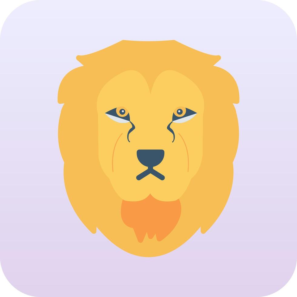 icono de vector de león