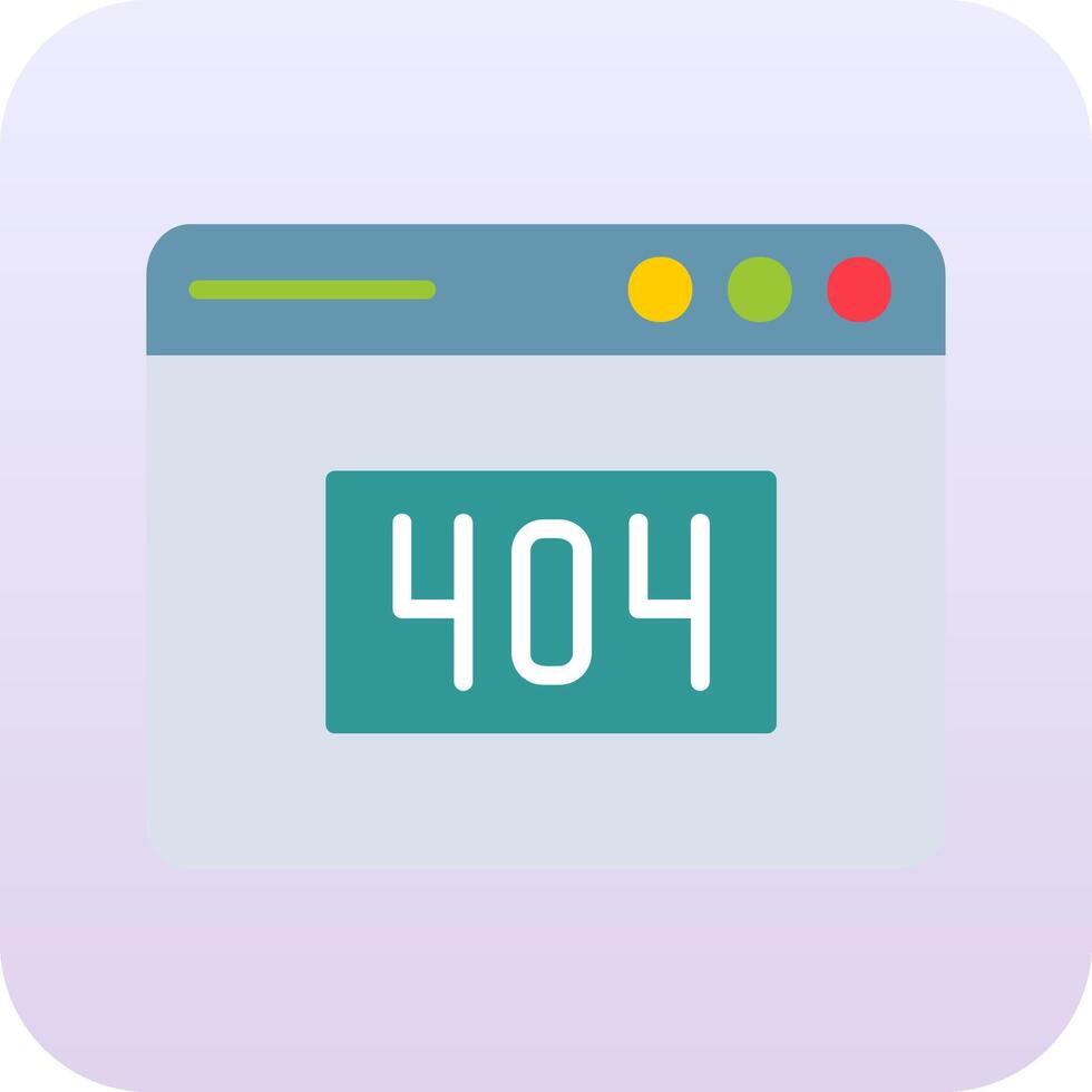 404 Error Vector Icon