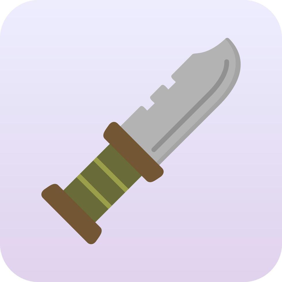 Military Knife Vector Icon