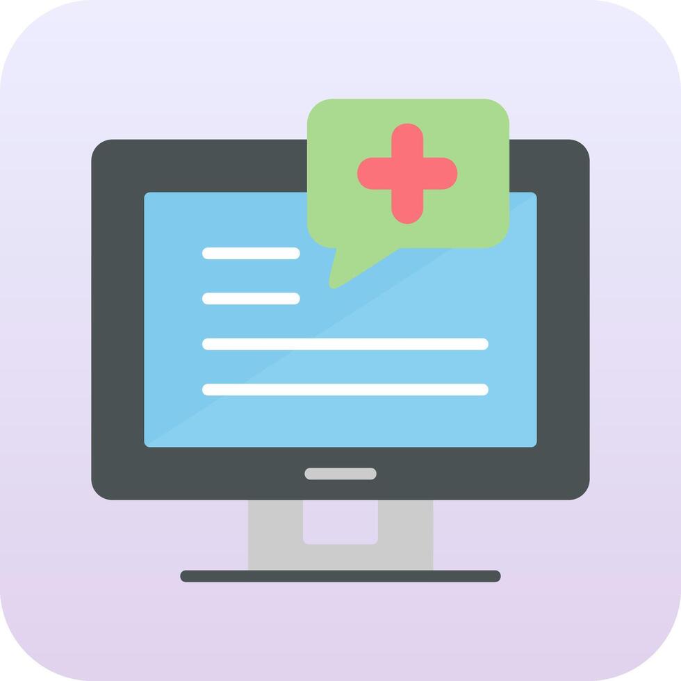 Medical Notification Vector Icon