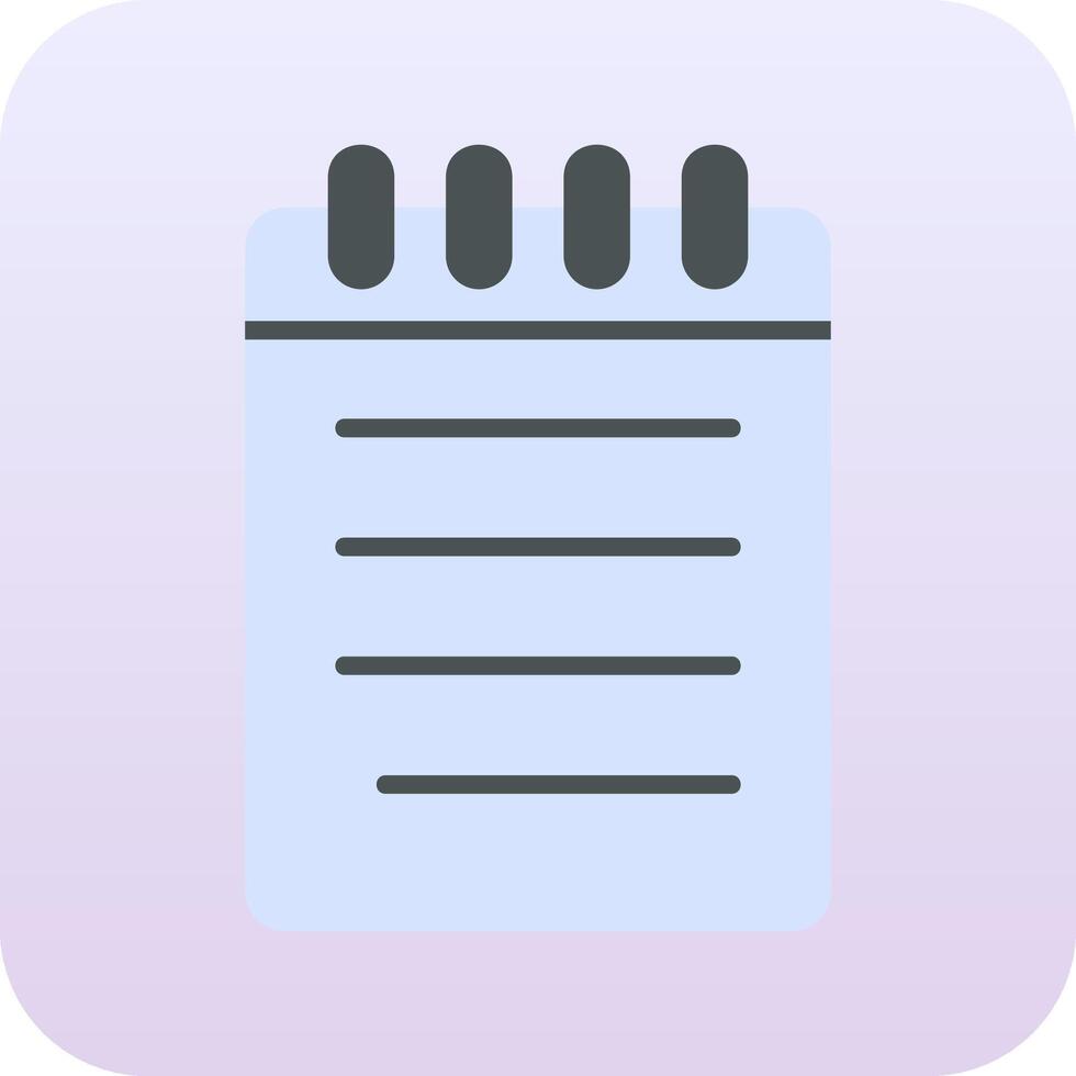 Notebook Vector Icon