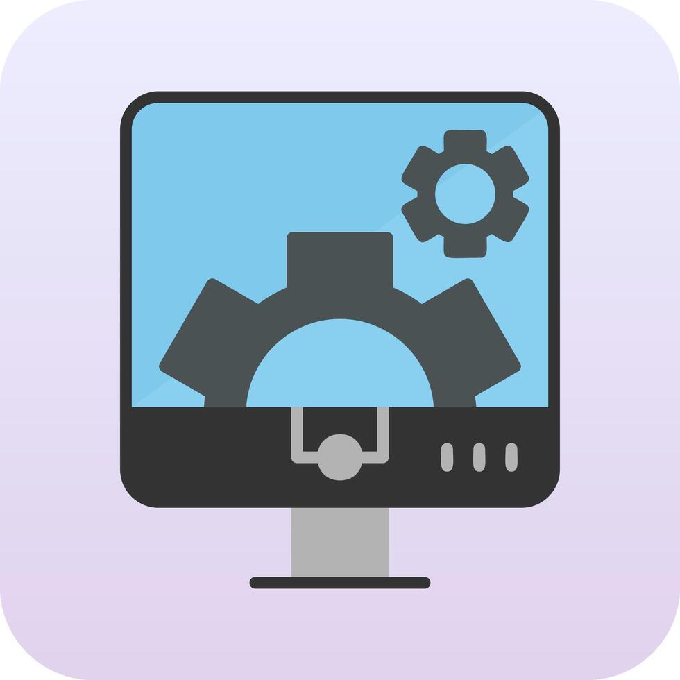 Computer Settings Vector Icon