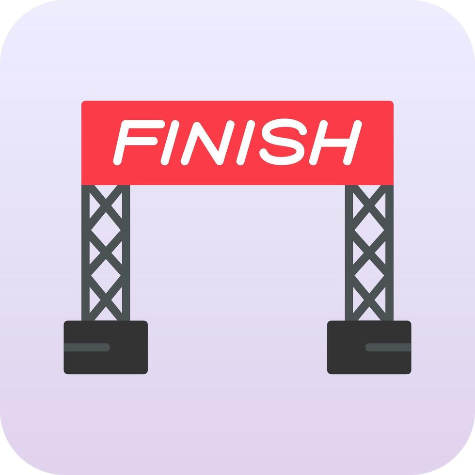 Finish Line Vector Icon