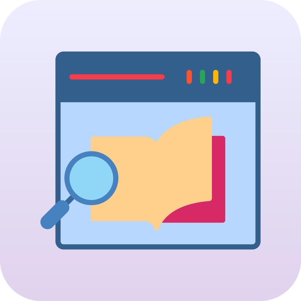 Research Book Vector Icon