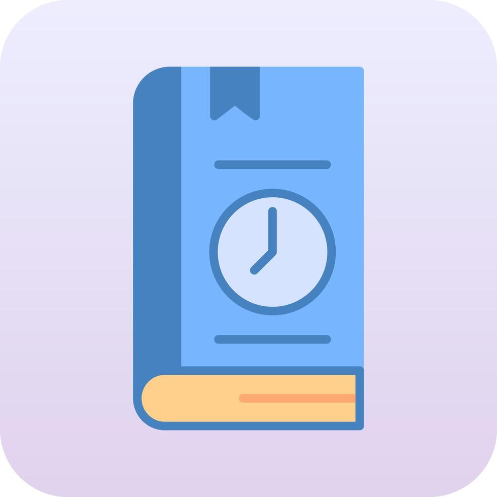 libro hora límite vector icono