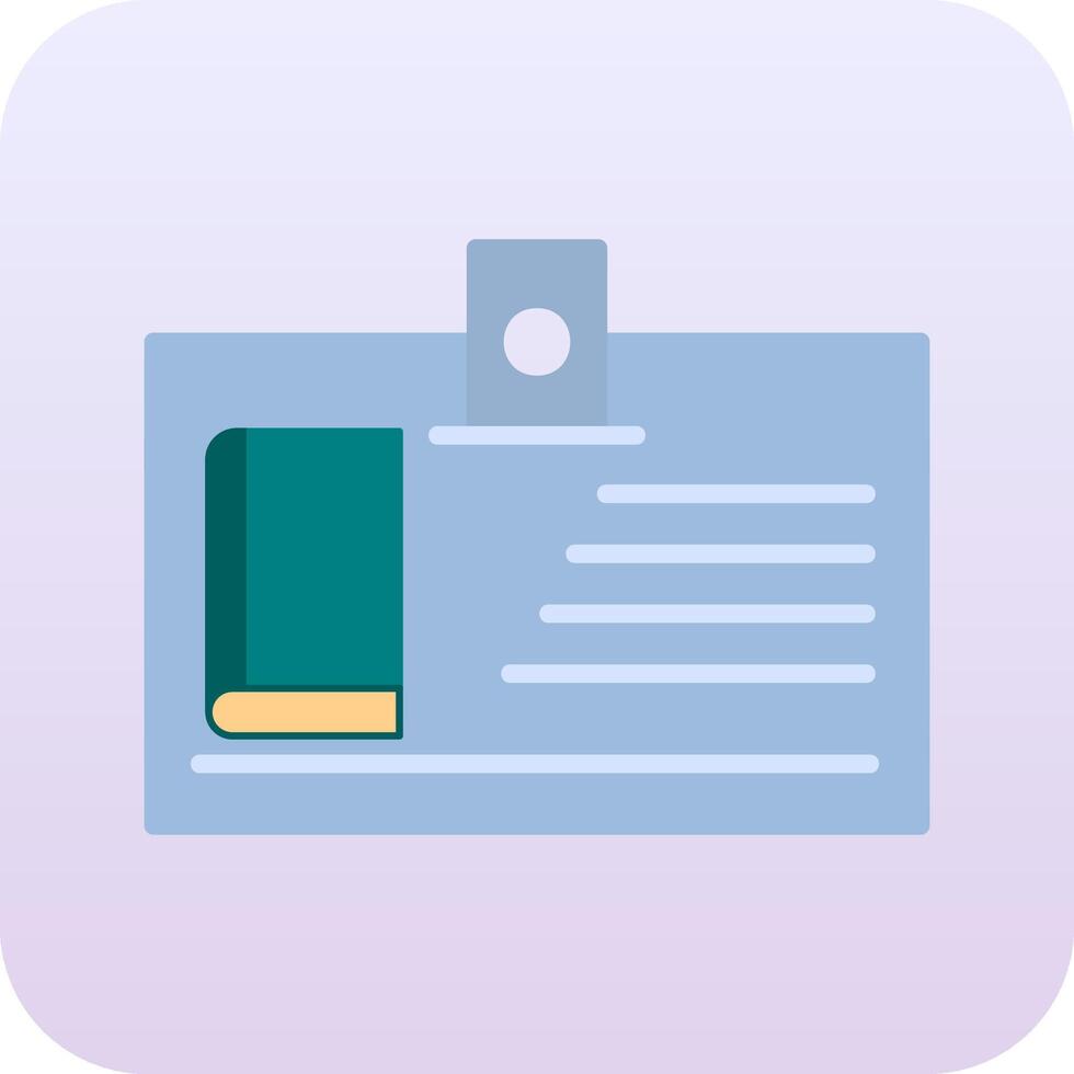 Library Card Vector Icon
