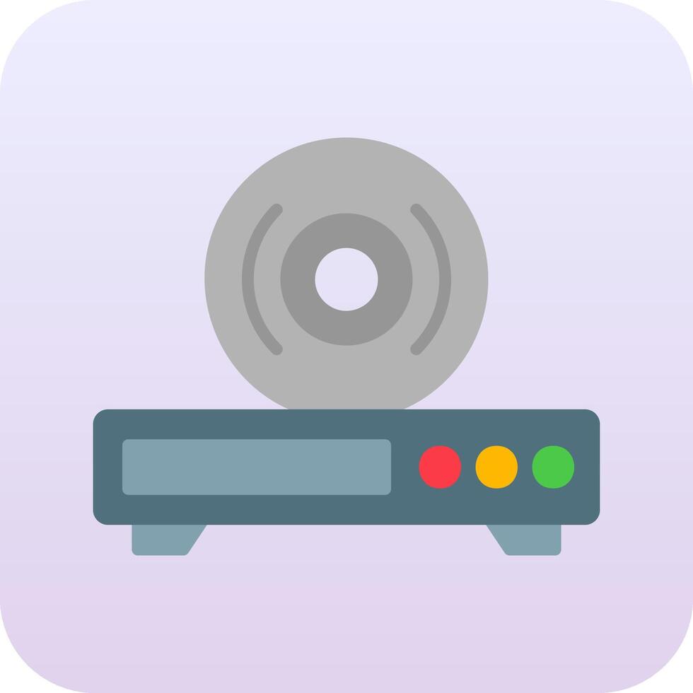 icono de vector de reproductor de cd