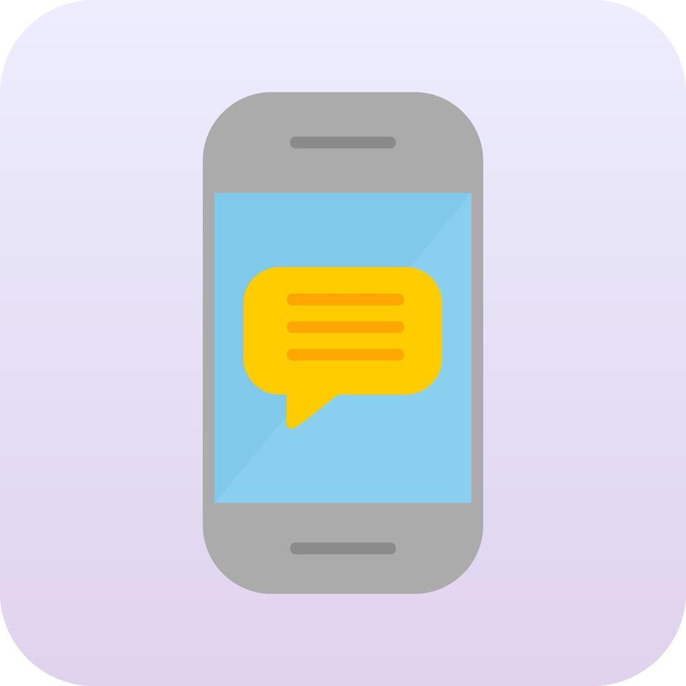 Phone Message Vector Icon