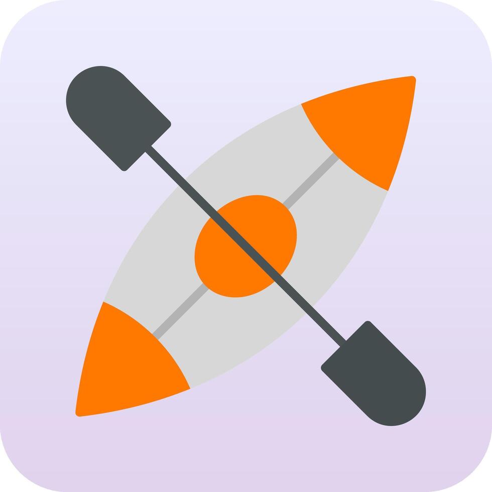 Kayak Boat Vector Icon