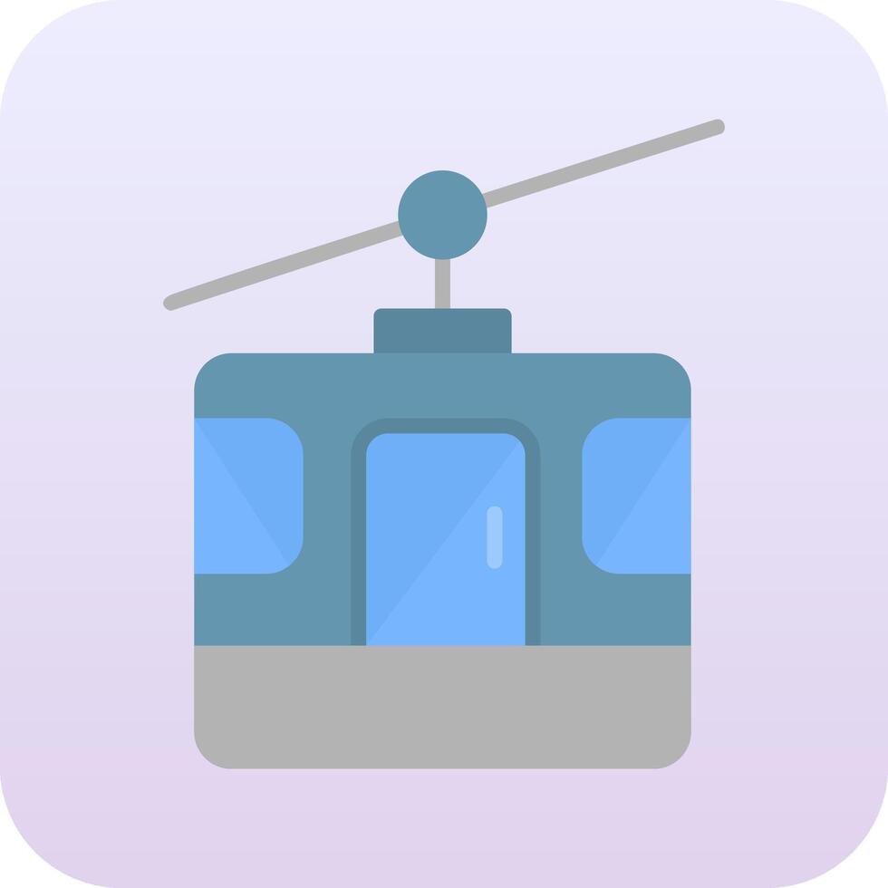 Cable Car Cabin Vector Icon