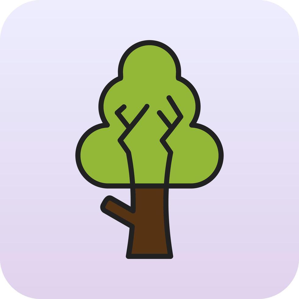 icono de vector de árbol