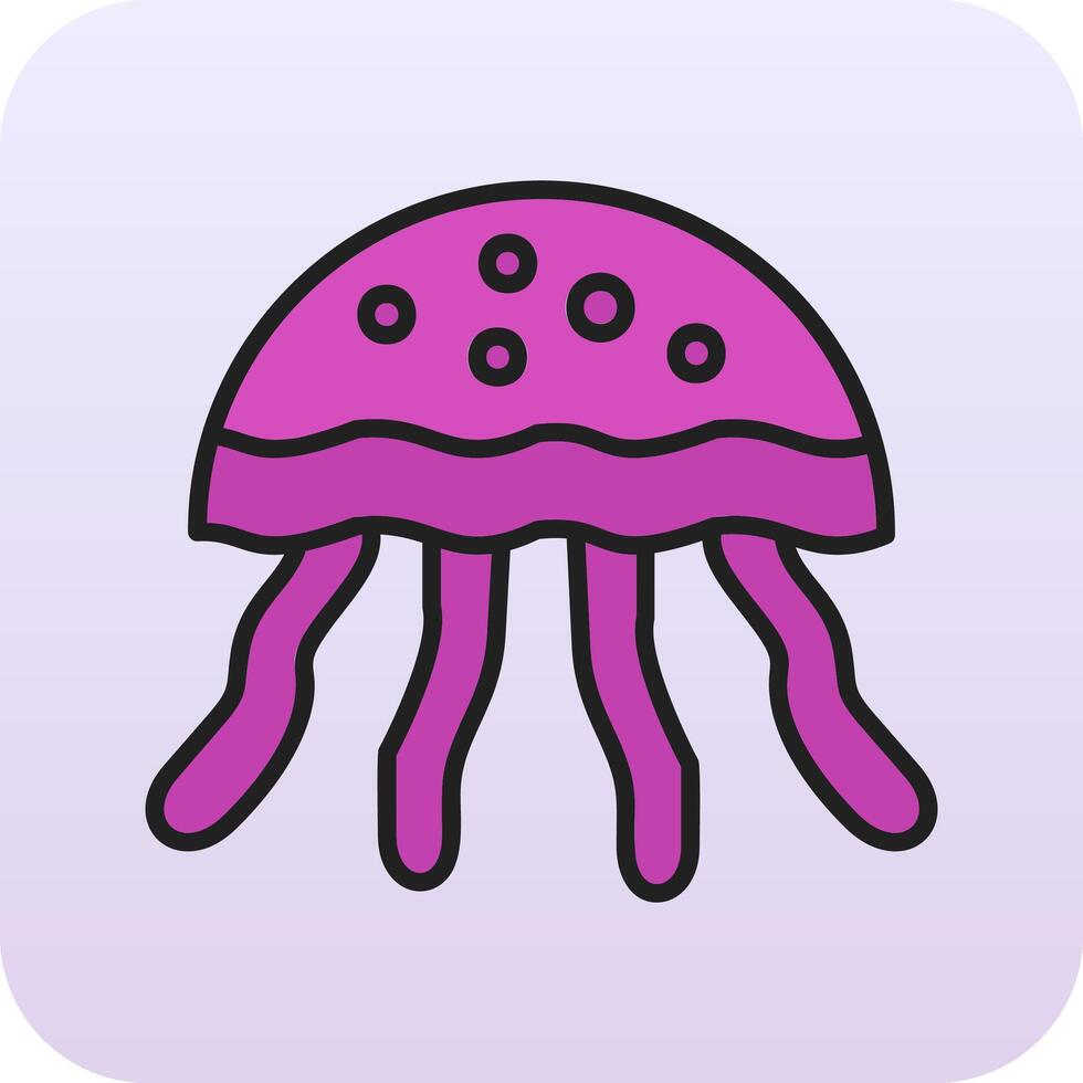 Jellyfish Vector Icon