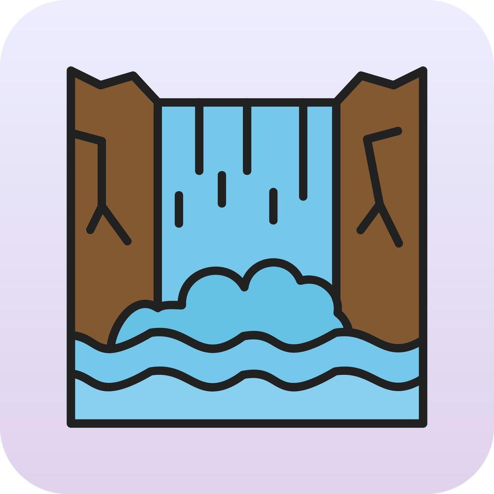 Waterfall Vector Icon