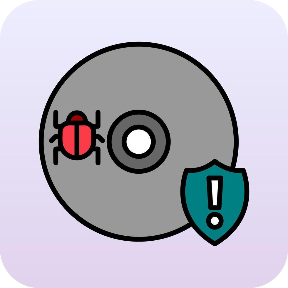 Cd Virus Vector Icon