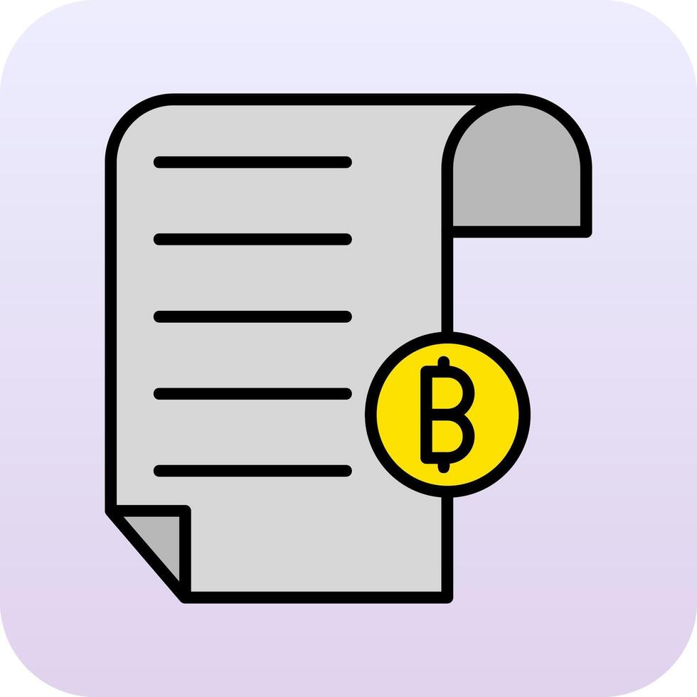 Bill Vector Icon